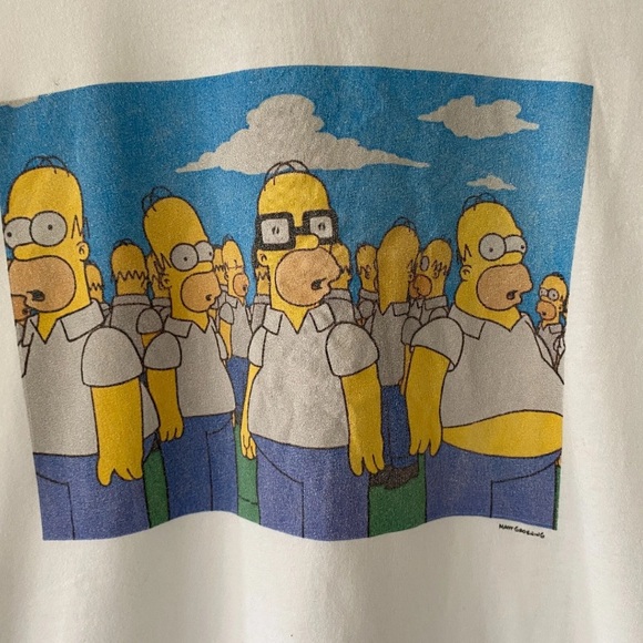 The Simpsons Homer T Shirt Official White Size Large - Picture 2 of 6